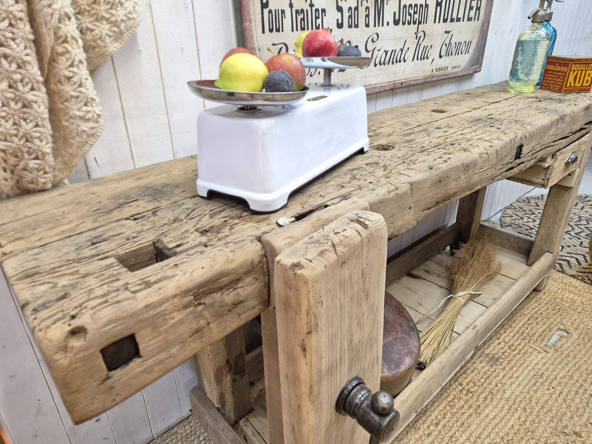 Old carpenter's workbench
