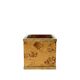 Hollywood regency burl and brass plant pot, Vivai del Sud Italy 1970s