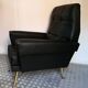 Pair of vintage leather armchairs