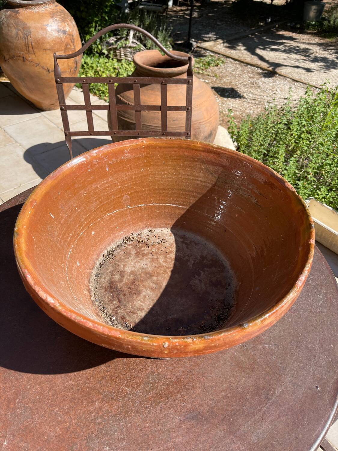 Ancient earthenware dish