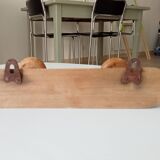 Vintage folk art wall coat rack