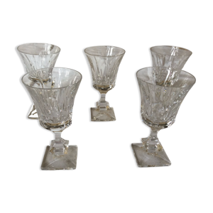 5 verres à eau verres
