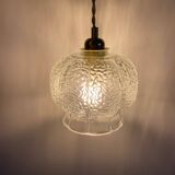 Pendant light with vintage globe