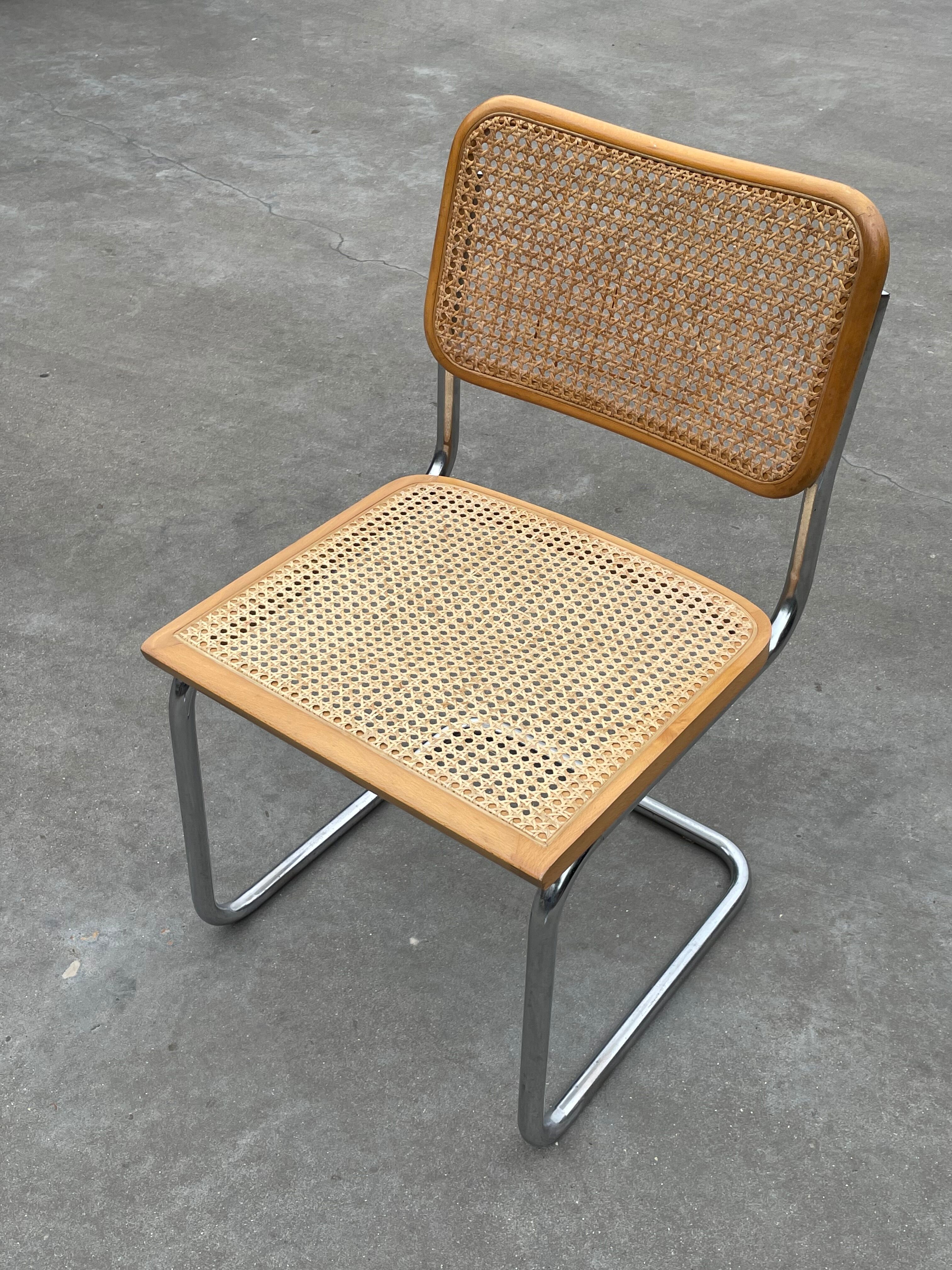 Cesca design chair model b32 in chrome