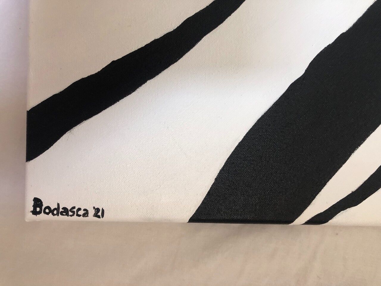 Abstract canvas the marbled