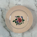 Set of four flat plates Sarreguemines Vosges