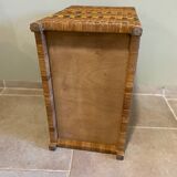 Rattan bench chest