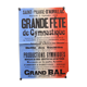 Affiche "Grande Fête de Gymnastique" - Saint-Pierre-d'Aurillac - 1933