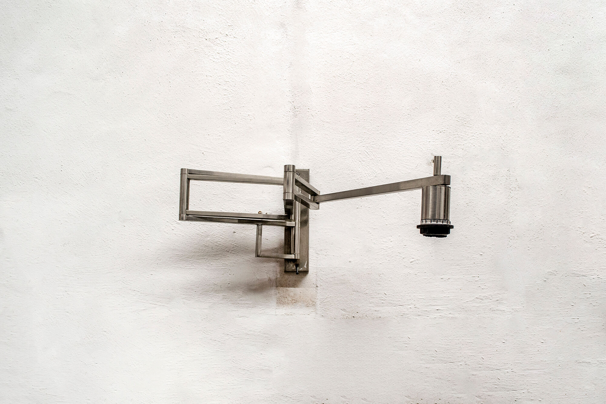 Steel Wall Lamp by Goffredo Reggiani for Reggiani, Italy, 1970s
