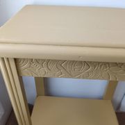 Vitamin yellow art deco console