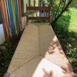 Chaise longue paille