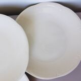 4 vintage porcelain flat plates