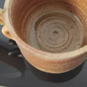 Artisanal vintage stoneware bowl