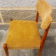 Paire de chaises couleur moutarde années 60/70