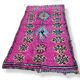 Moroccan boucherouite rug fuchsia in recycled cotton 150x275cm