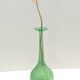 Tulipe en verre soufflé vert Scavo, attribut de Cenedese, Italie