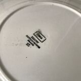 Plat rond Digoin Sarreguemines modèle "Adèle" années 30-40