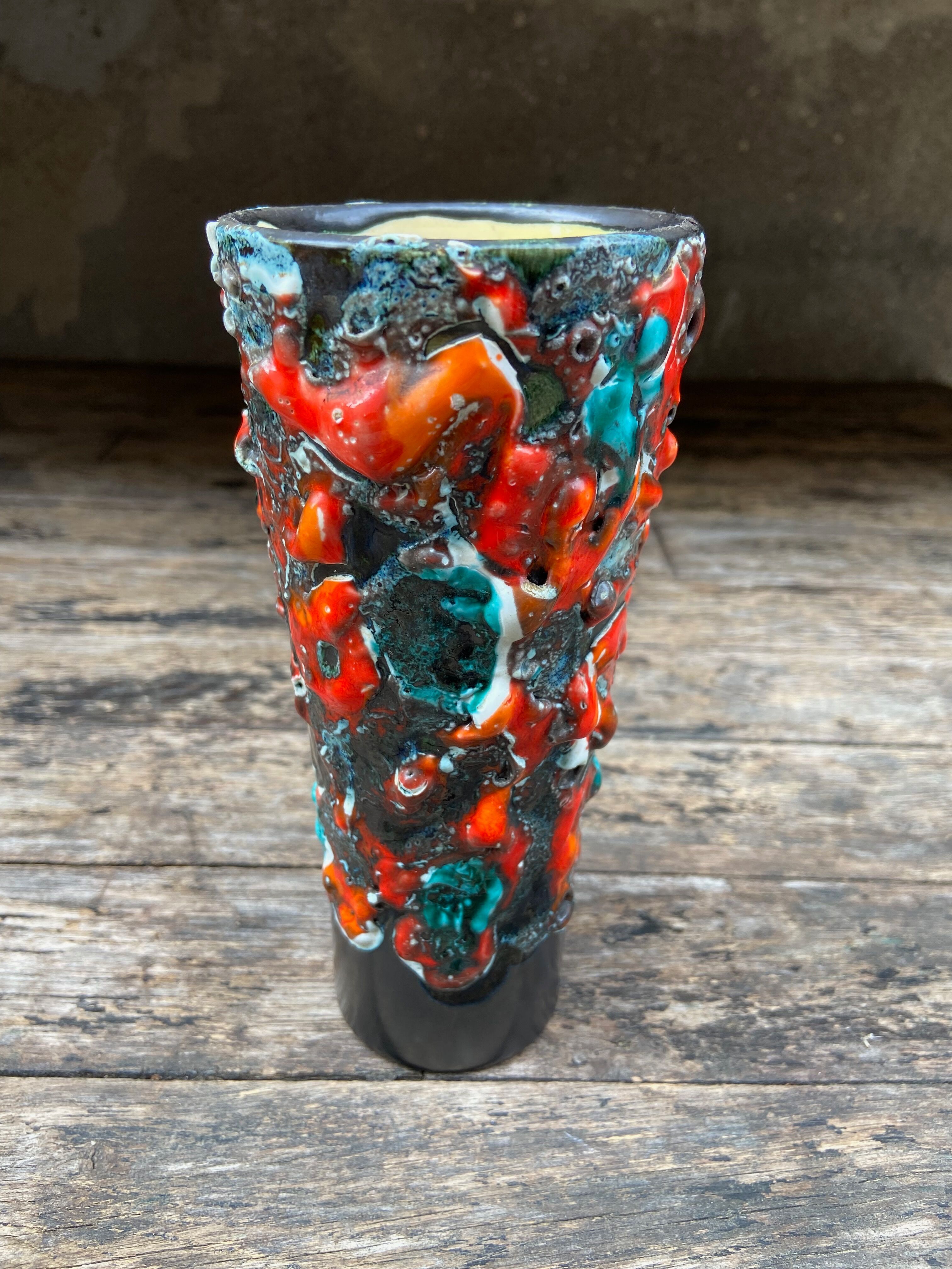 Vase Vallauris-Fat Lava-60s