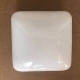Old Ceiling Light Opaline Wall Lamp Square Opaline Glass Vintage #A706