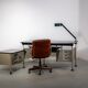 Spazio series director's desk with lamp by Studio BBPR for Olivetti, circa 1960