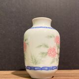 Miniature porcelain vase with floral decoration, Rose family
