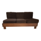 Vintage three-seater canapé in wood and velvet
