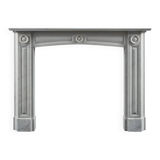 Cheminée en marbre de Carrare de style Régence anglaise