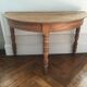 Console ancienne demi lune bois