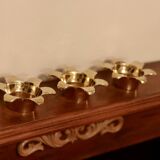 Trio of Mid-Century Swedish Brass Candle Holders by Scandia