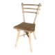 Chaise brutaliste en bois