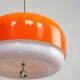 Rare lampe à pendentif Méduse XXL orange de Guzzini, années 1970