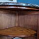 Corner marquetry cabinet