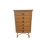 Vintage rattan chest of drawers by Audoux Minet