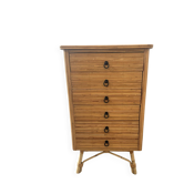 Chiffonnier vintage en rotin Audoux Minet