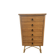 Vintage rattan chest of drawers by Audoux Minet