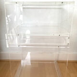 Vintage plexiglass side furniture