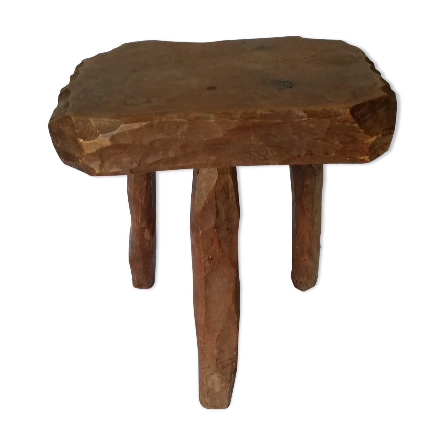 Tabouret de ferme en bois massif