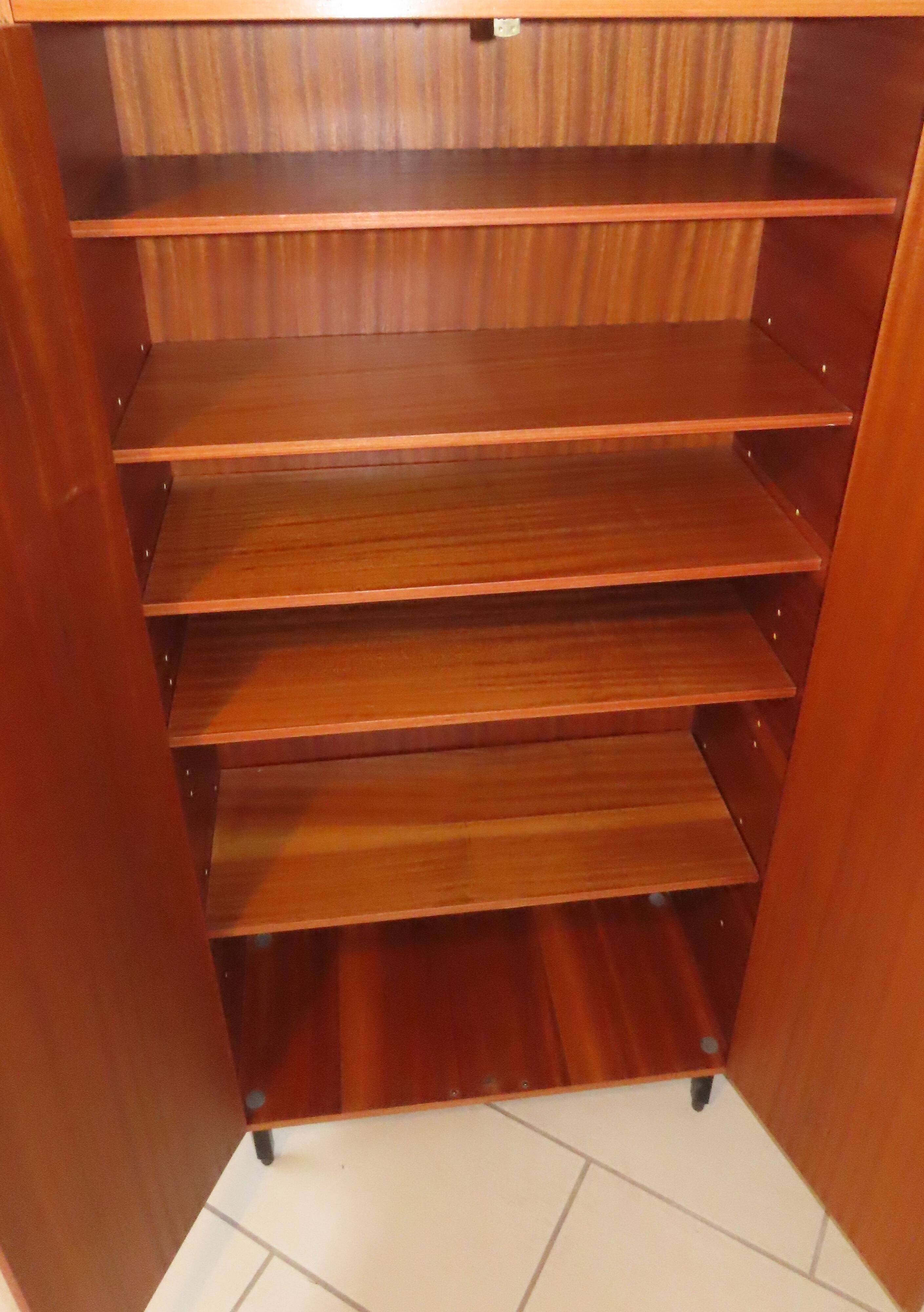 Vintage office bookcase shelf cabinet