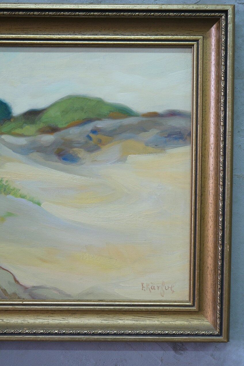 Fritz Kärfve (1880-1967) swedish modern landscape, 1960s, oil on canvas, framed