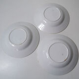 Set de 3 assiettes creuses faience Badonviller
