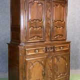 19th century 2-body sideboard in light oak