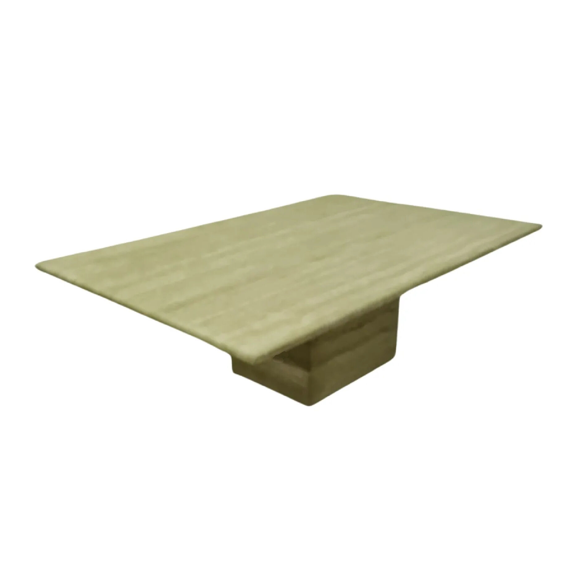 Travertin rectangular coffee table, Italy 1970s