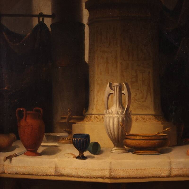 Great painting signed by Carlo De Notaris, The Prophet Daniel