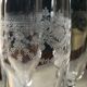Six flûtes à champagne en cristal
