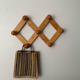 Porte manteau mural en pin