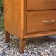 Vintage chest of drawers with oak compass legs, 1950s