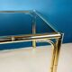 French vintage dining set in imitation bamboo brass with 4 chairs and table, 1970s, set of 5.