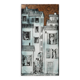 Lovers’ Lane enamel artwork by Vitus Lőrincz