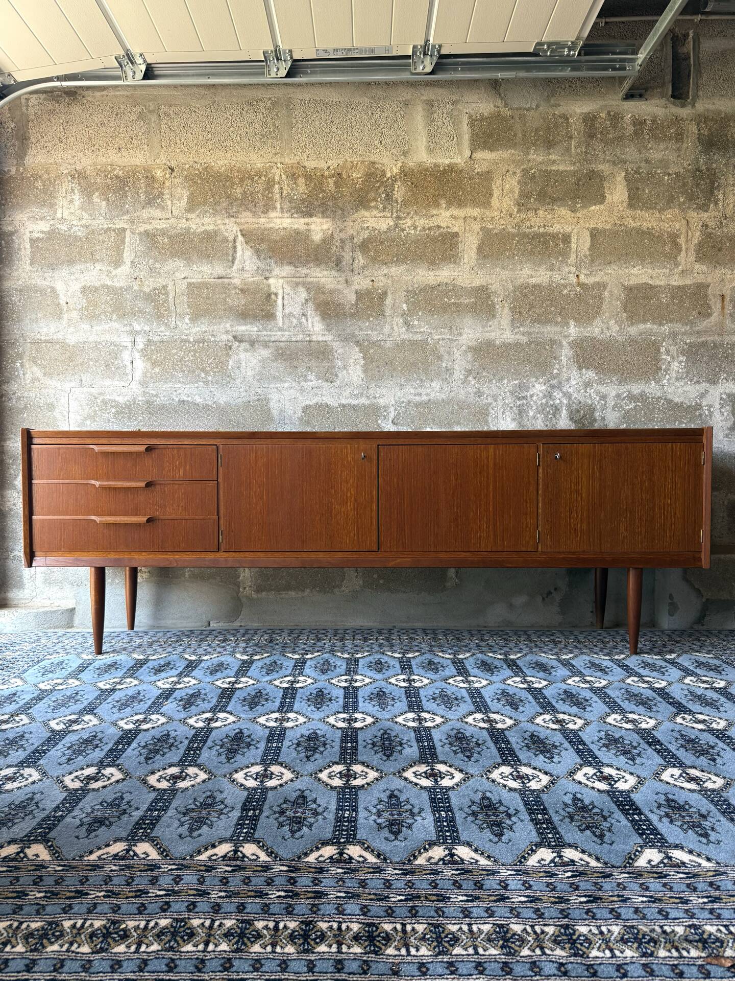 Vintage Scandinavian teak sideboard, 1960.