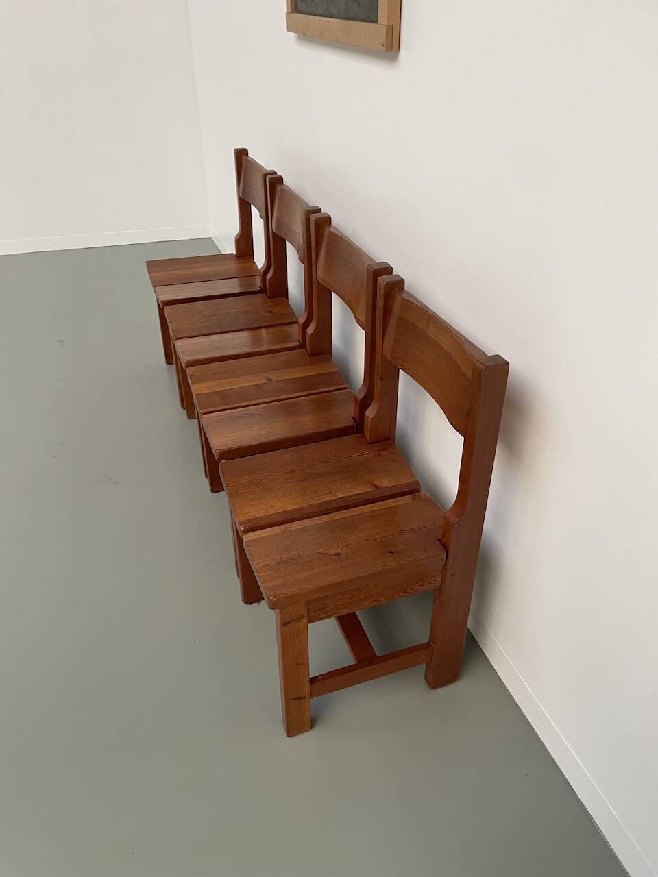Set of table and 4 chairs, 60s mountain furniture